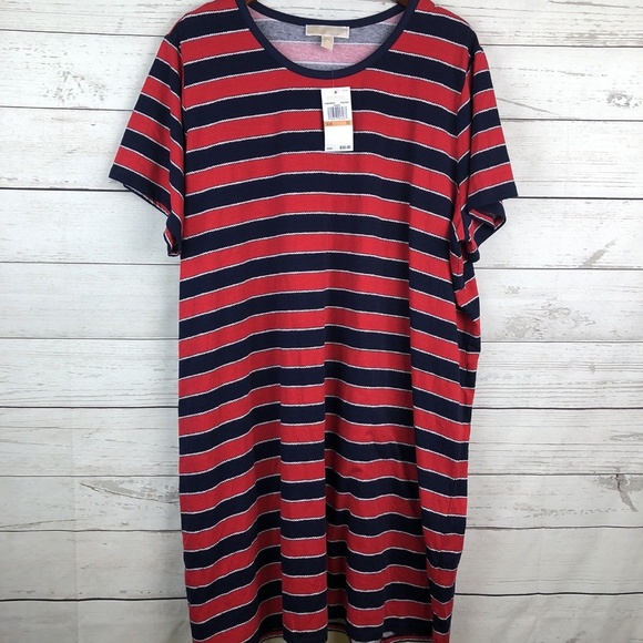 plus size navy blue t shirt dress